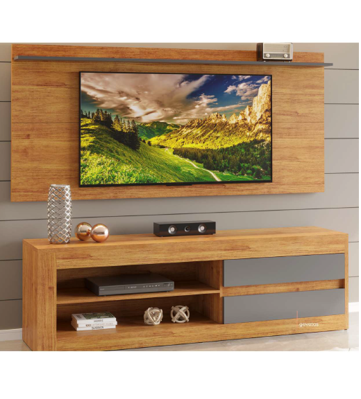 Conjunto Rack Zoom e Painel Ravena | Viero