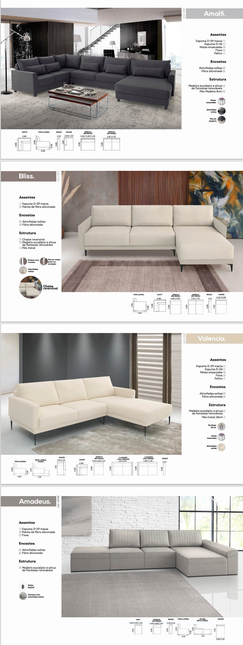 Estofados | Amalfi - Bliss - Valencia - Amadeus | Estofama 0425
