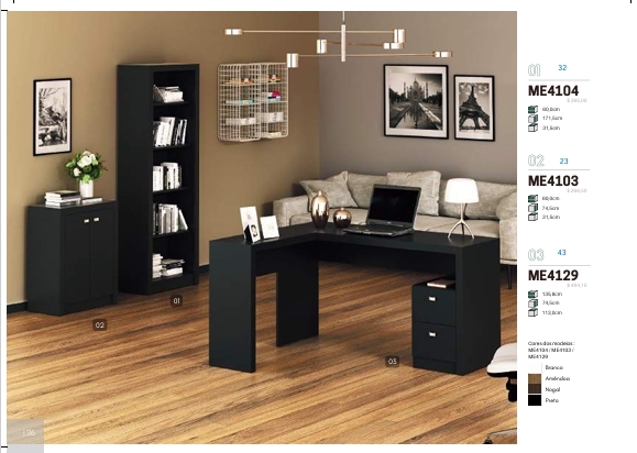 Conjunto Escritório | ME4104 - ME4103 - ME4129 | Tecnomobili 0925