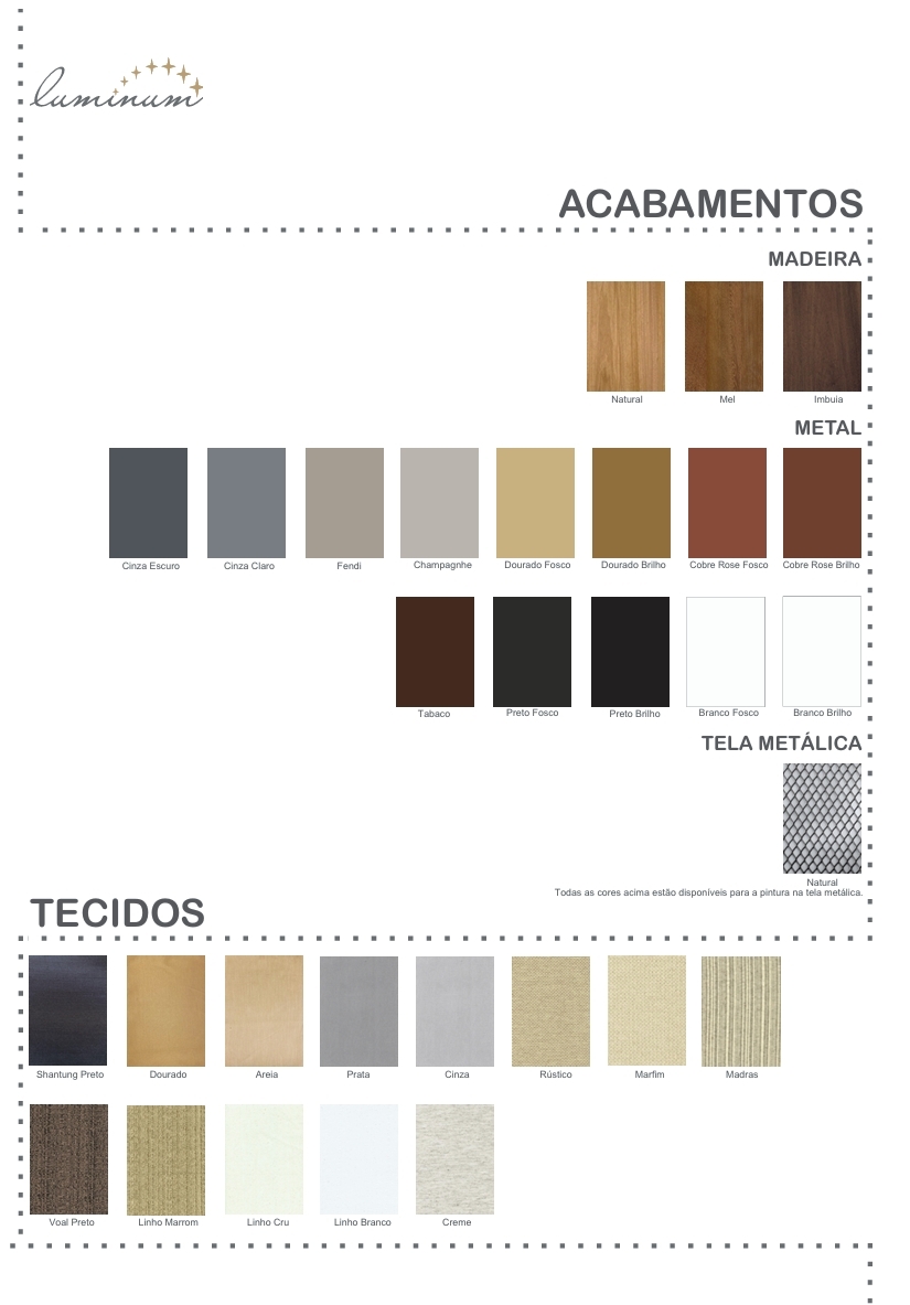 ZLuminum | Tecidos e Acabamentos | Luminum 0626