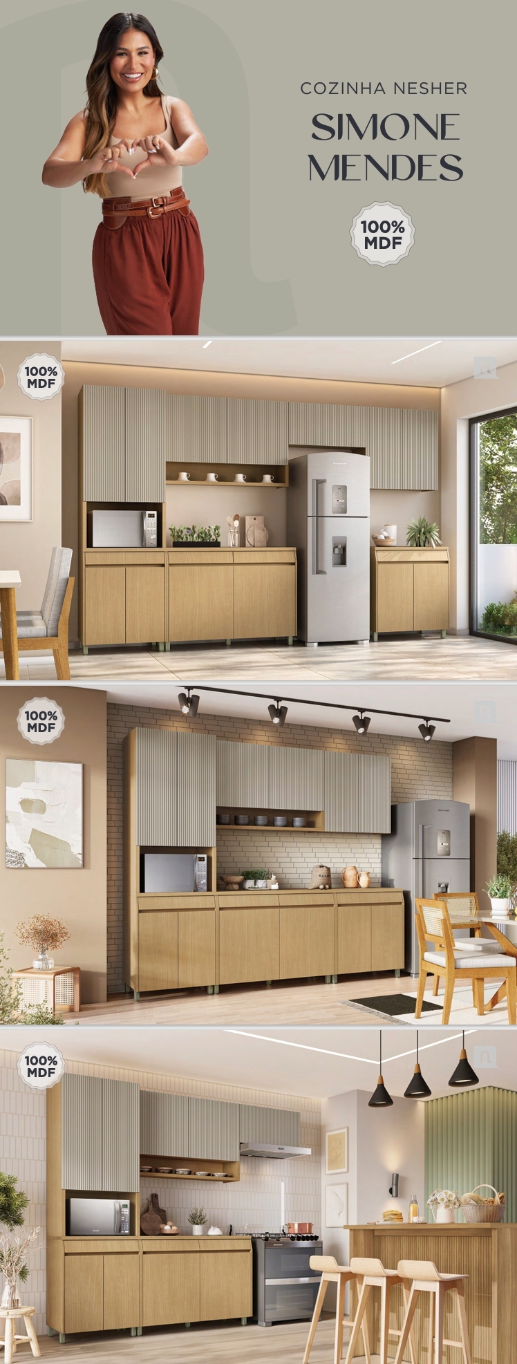 Cozinha Nesher | Simone Mendes | Venda : Nesher +22% 0425 