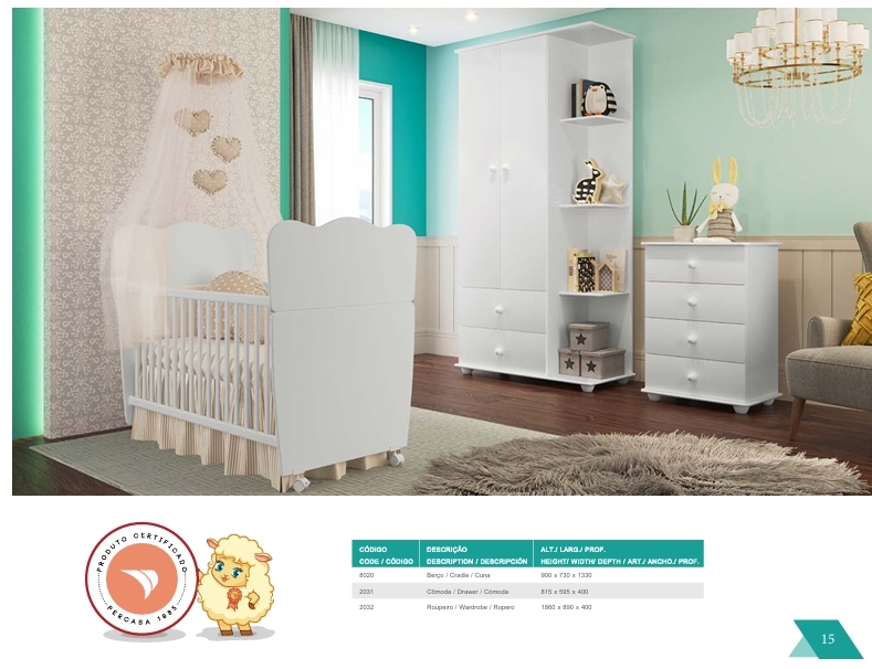 Quarto Infantil | 8020 - 2031 - 2032 | Percasa 0625