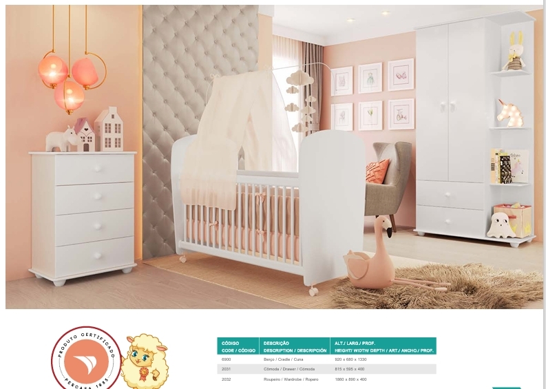 Quarto Infantil | 6900 - 2031 - 2032 | Percasa 0625