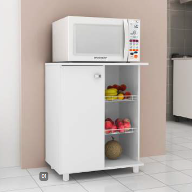 PREÇO + BARATO DO BRASIL | Balcão Para Forno C/ Fruteira | BF3205 | Tecnomobili