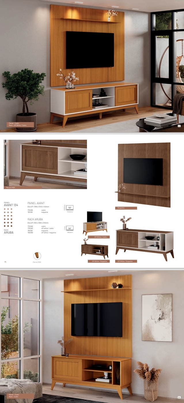 Linha Estar | Painel Avant - Rack Aruba | EDN