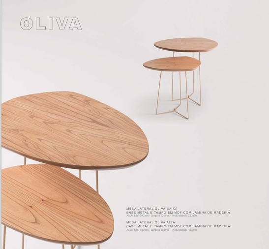Mesas Laterais Oliva | Muller Elegant 0726