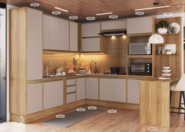 Cozinha Modulada | Linha Sol | MAC 0726
