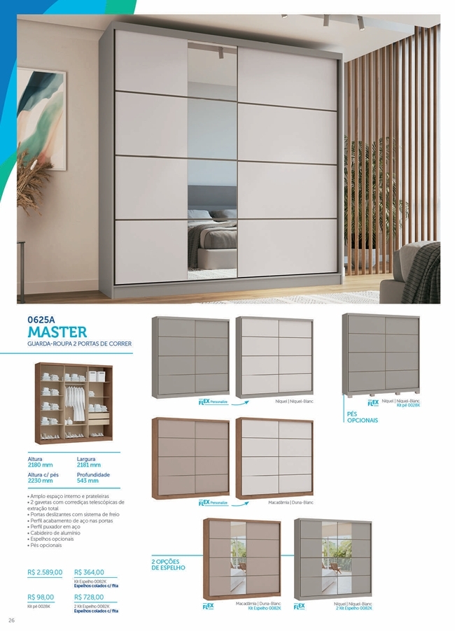 Roupeiro Master | 0625A | Castro : Venda -40% 0425
