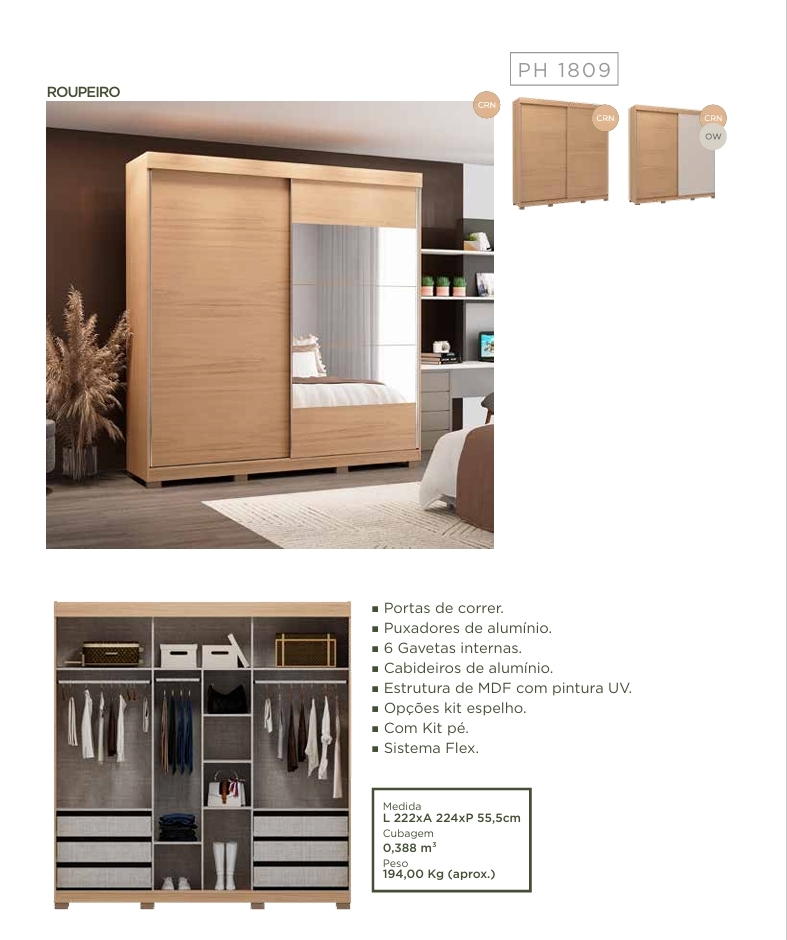 Roupeiro PH 1809 | Herval 0726