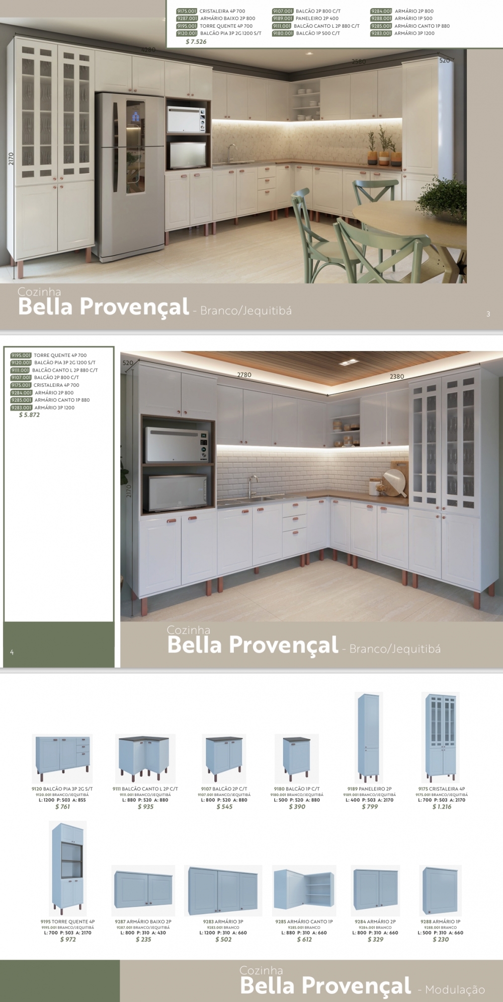 Cozinha Modulada Bella Provençal | Canção : Venda -20% 0325