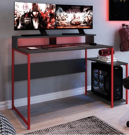Mesa Gamer 13100026 | Linha Gamer | Placa e Ponto 0926