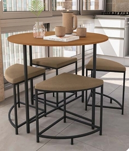Mesa c/04 Bancos LI038 | Kappesberg Crome 0526