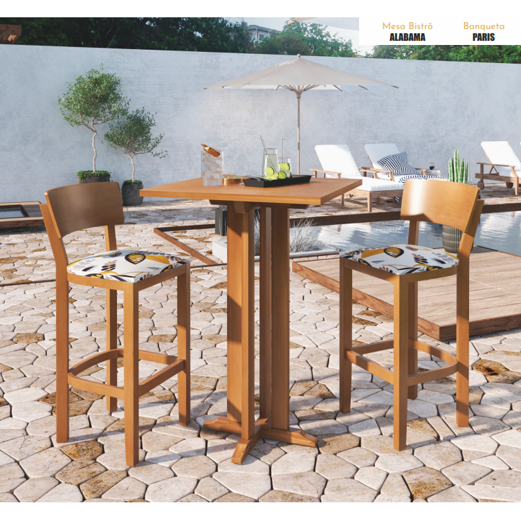 PREÇO + BARATO DO BRASIL | Mesa Bistrô Alabama + Banqueta Paris | Cadeiras Paraná