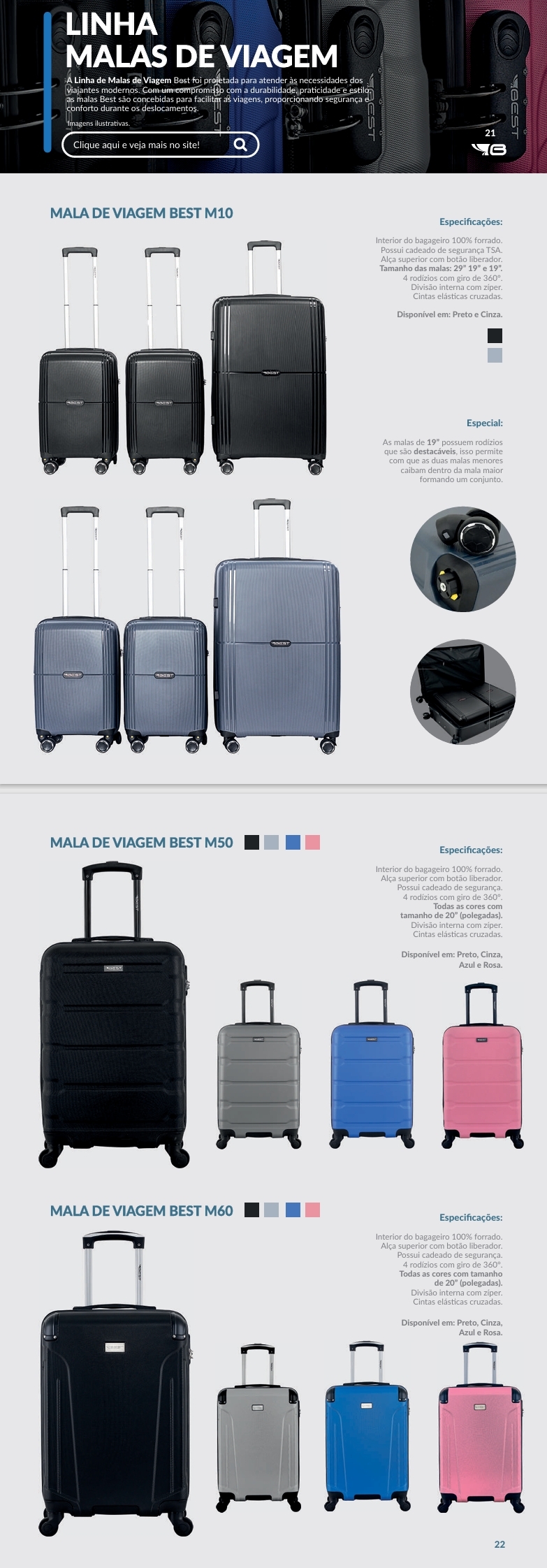 Linha Mala de Viagem | M10 -M50 - M60 | Best 0425