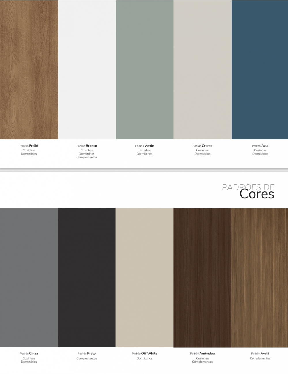 ZPOLITORNO | Cartela de Cores