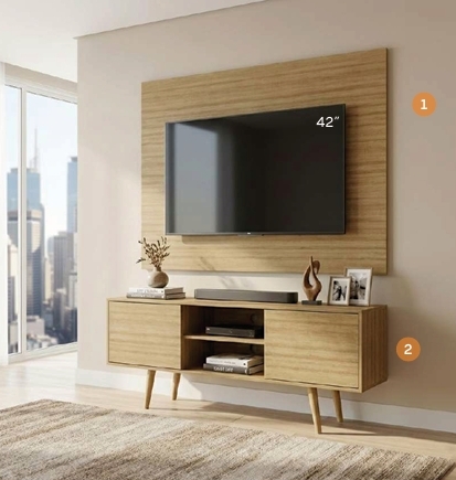 Conjunto Painel + Rack | 01-PA2916 - R1464 | Tecnomobili 0326