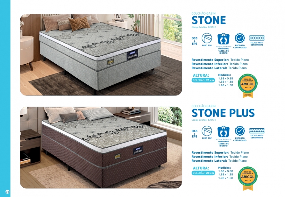 Colchão Gazin Stone - Stone Plus | Gazin | Venda : +40% 0425