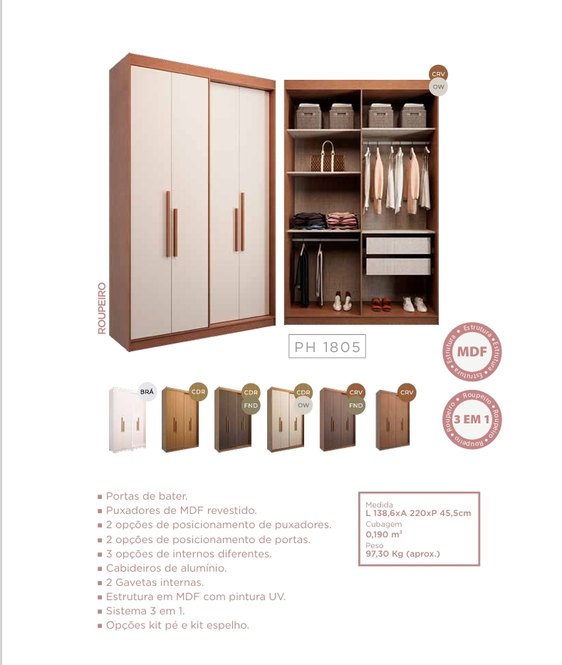 Roupeiro PH 1805 | Herval 0726