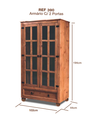 PREÇO + BARATO DO BRASIL | Armário 2 portas | L 1.02 | 390 | ZN 