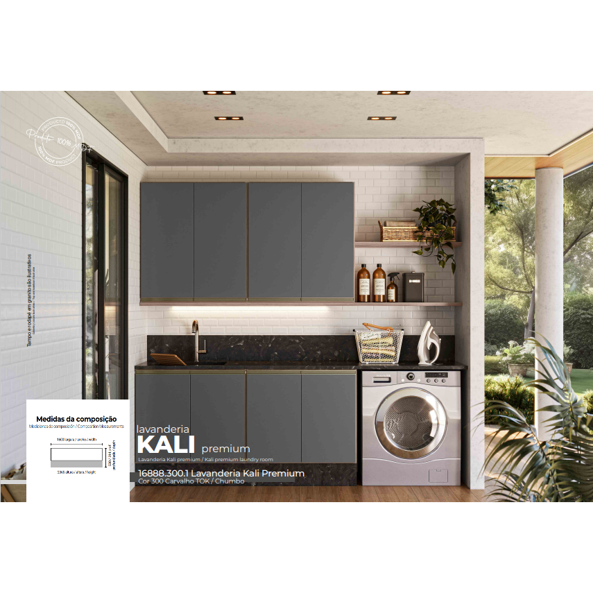 Lavanderia c/ Módulos Kali Premium | Nicioli