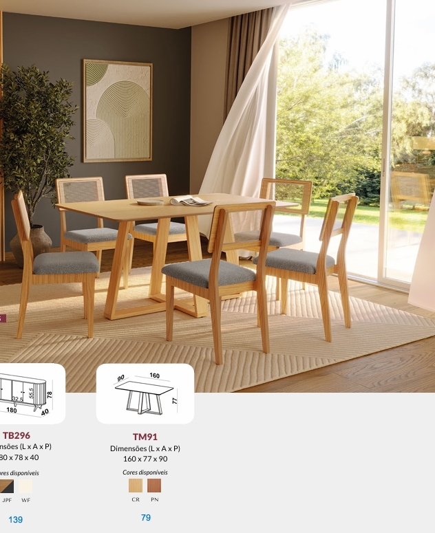 Mesa TM91 + Cadeira CA35 | Dalla Costa 0826