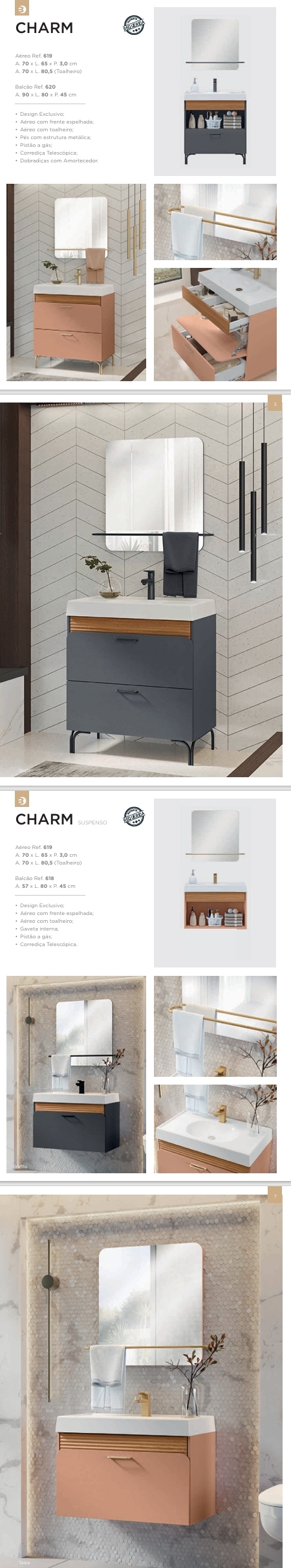 Conjunto de Banheiro | Charm | Balcony 0625