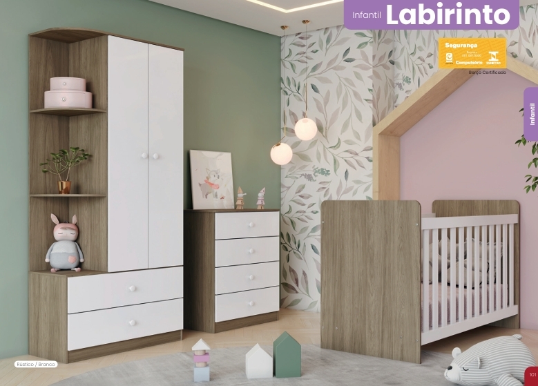 Roupeiro Infantil Labirinto | Henn Infantil 0426