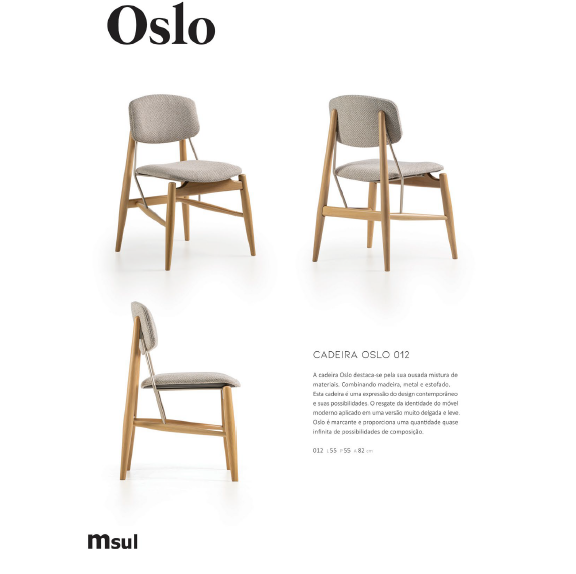 PREÇO + BARATO DO BRASIL | Cadeira Oslo 012 | Msul Móveis