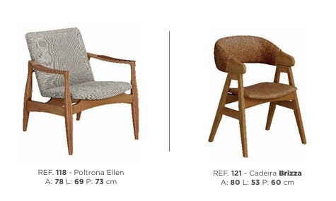 Poltronas | Ellen - Brizza | Flamingo 0825