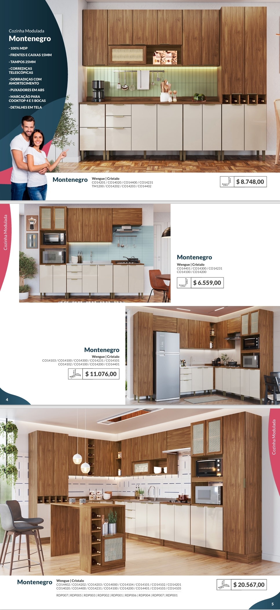 Cozinha Modulada Montenegro | Decibal Venda : -60% 0925