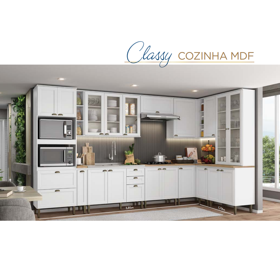 PREÇO + BARATO DO BRASIL | Cozinha Modulada Sob Medida Classy | THB
