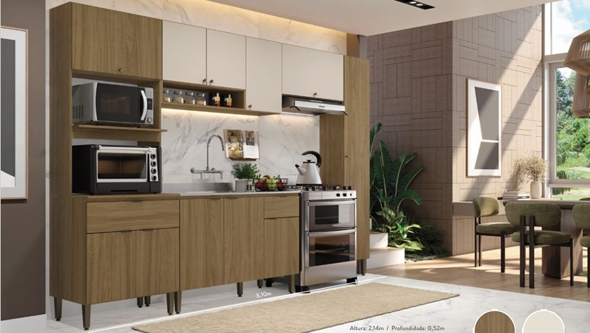 Cozinha Modulada Magnólia | THB 0526