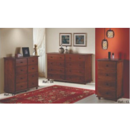Cômoda Pinus | 8 Gavetas | Ref. 45 | BH 