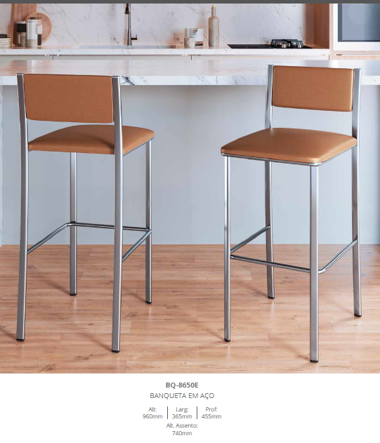 Banqueta em Aço | BQ-8650E | Formastil