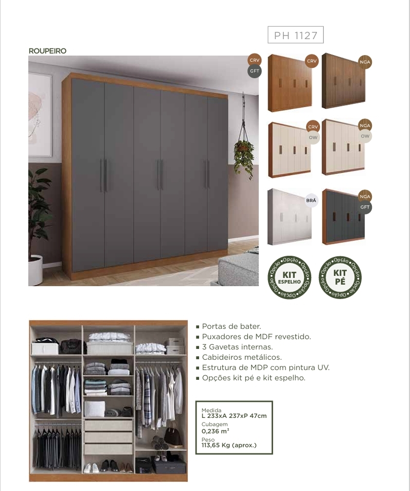 Roupeiro PH 1127 | Herval 0726