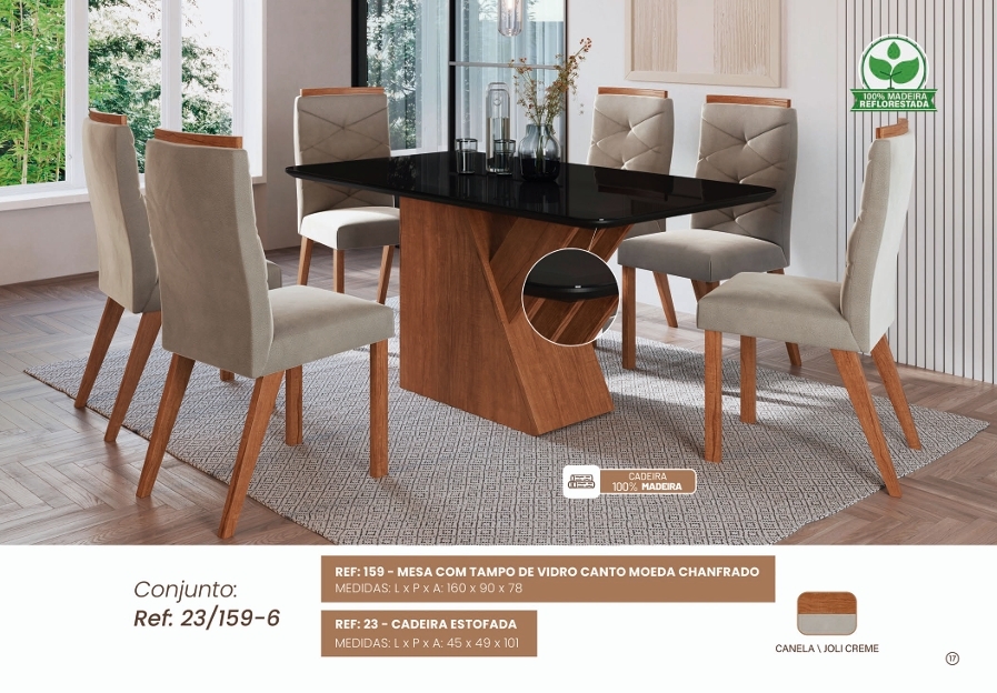 Mesa 159 + Cadeira 23 | Zamarchi 0626