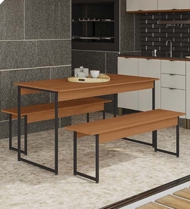 Mesa c/ 02 Bancos LI013 | Kappesberg Crome 0526