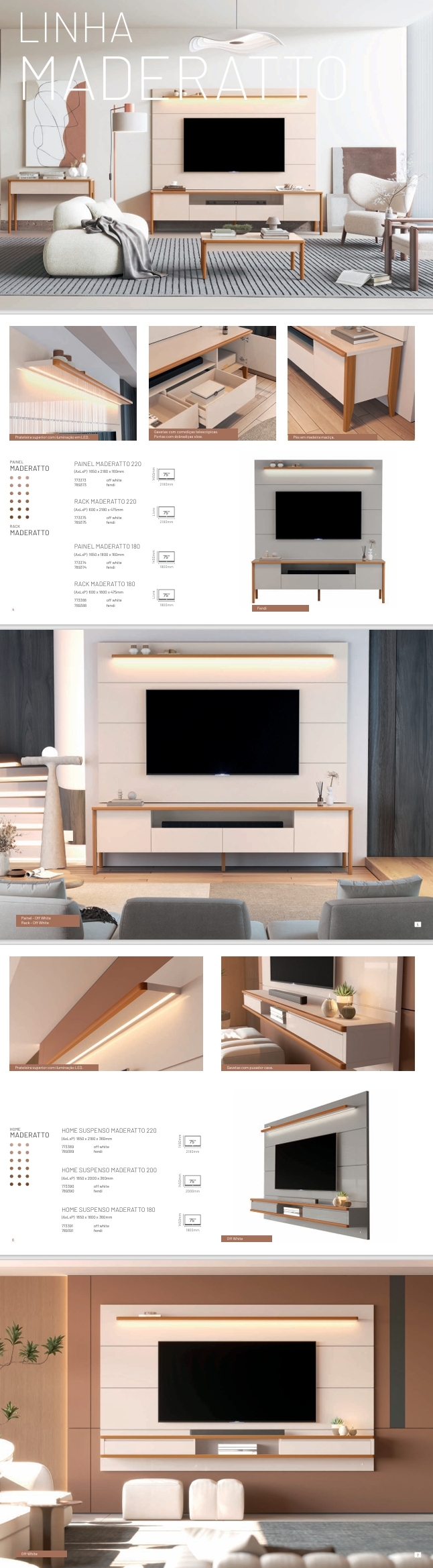 Linha Maderatto | Painel Maderatto - Rack Andes - Maderatto - Home Maderatto | EDN