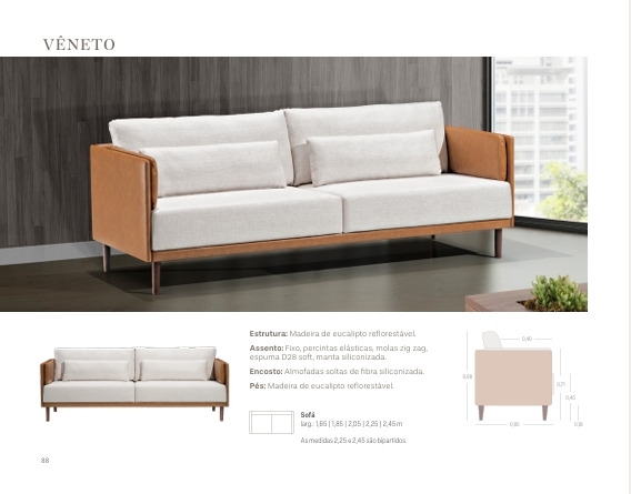 Sofá Vêneto | Treviso 1025