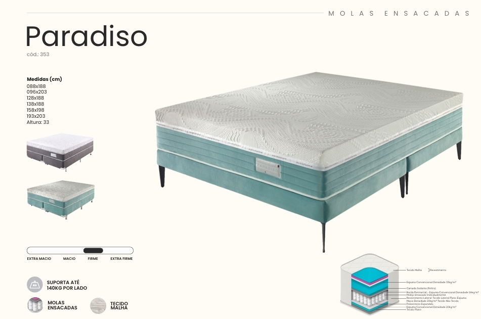Colchão Paradiso | Estofama 0626