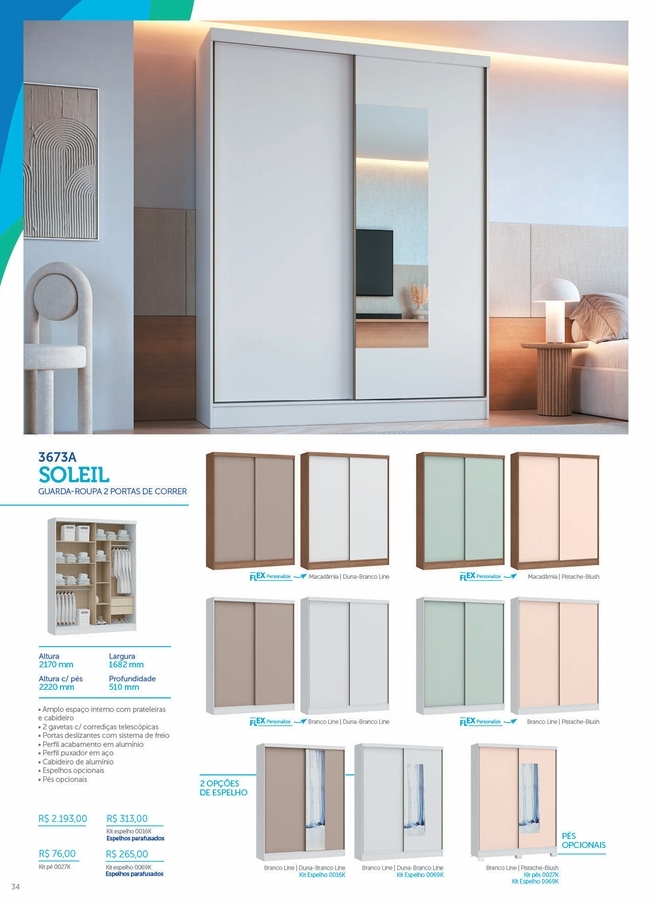 Roupeiro Soleil | 3673A | Castro : Venda -40% 0425