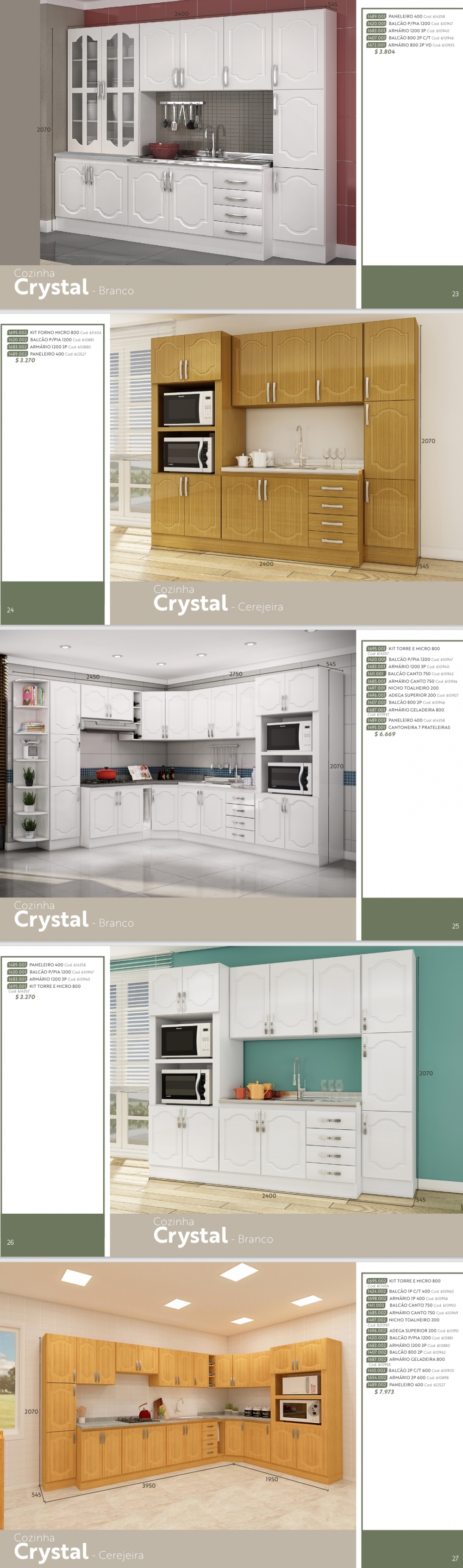 Cozinha Modulada Crystal | Canção : Venda -20% 0325