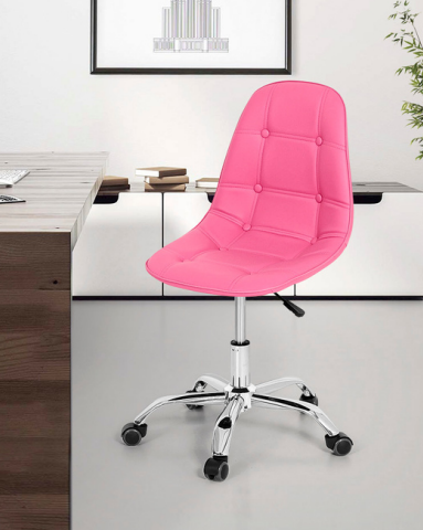 Cadeiras de Escritório Batonê Office Base Cromada | Império Brasil 