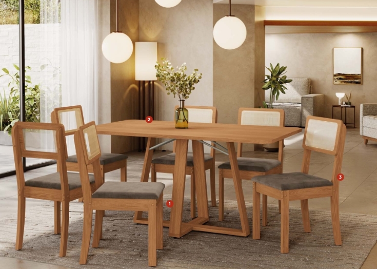 Mesa Pilar BA68 | Kappesberg Sala de Jantar 0626