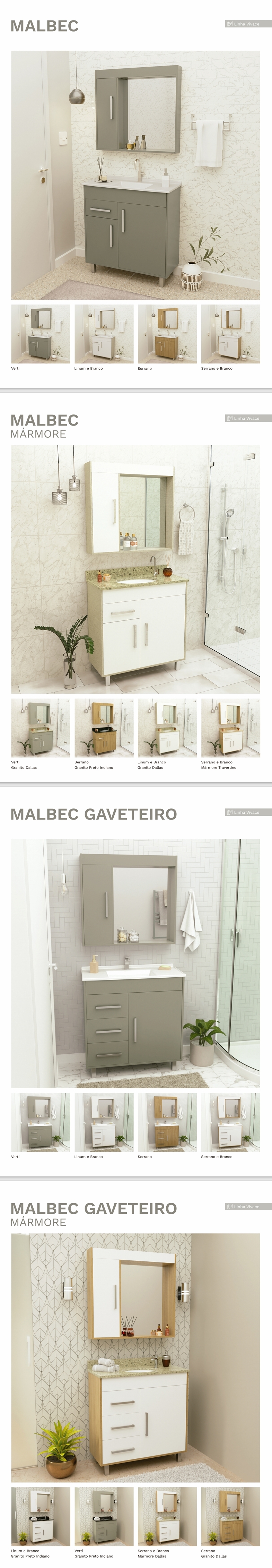 Conjunto de Banheiro | Malbec - Astoria | Luminetto 0425