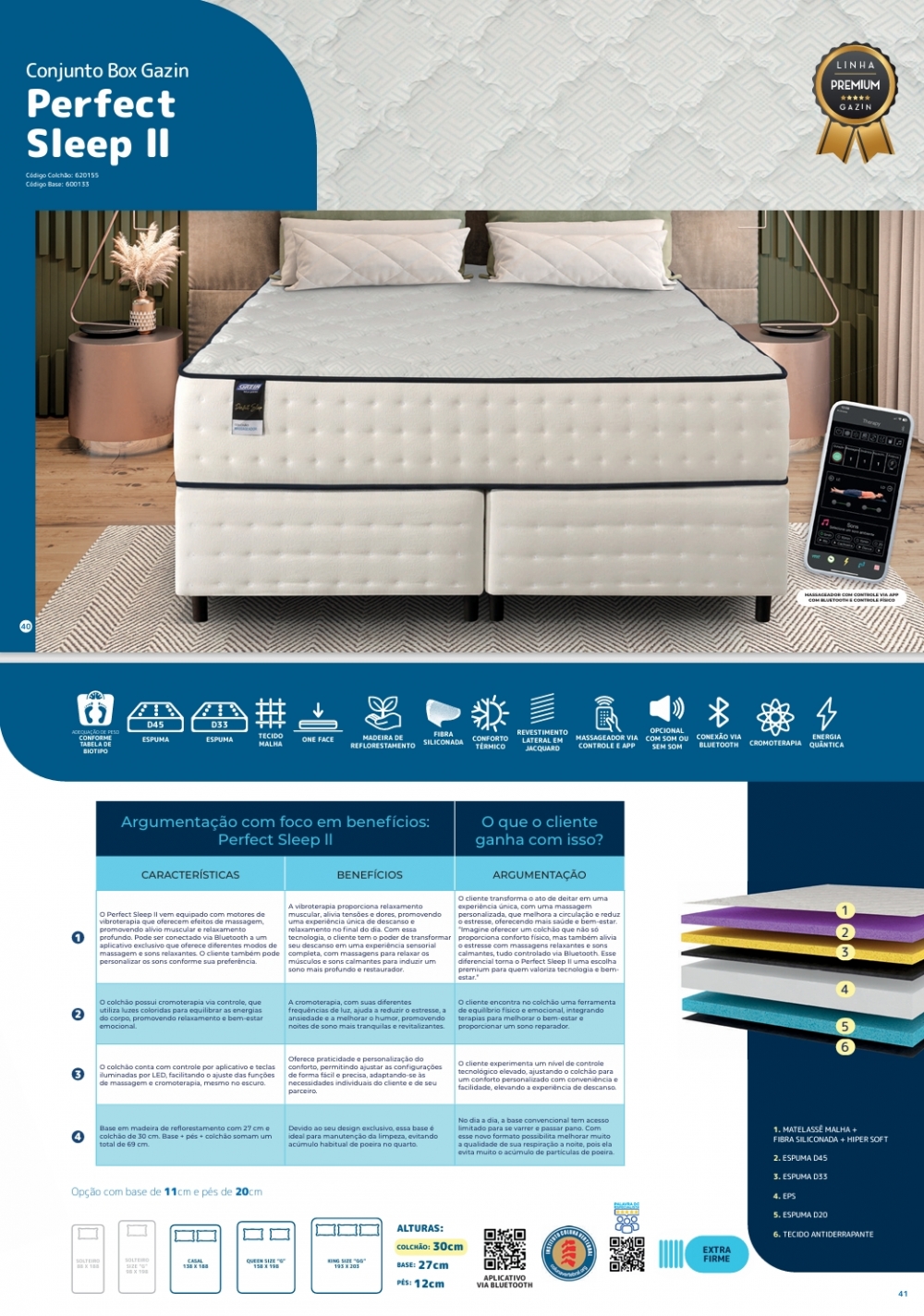 Conjunto Box Perfect  Sleep ll | Gazin | Venda : +40% 0425