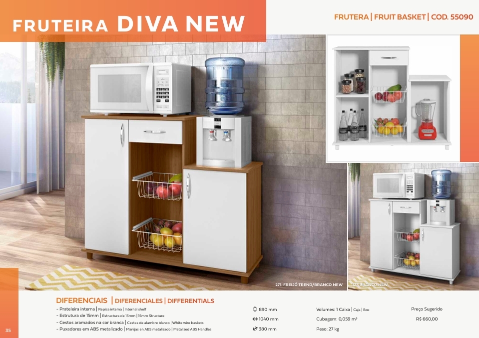 Fruteira Diva New | Notável 0426