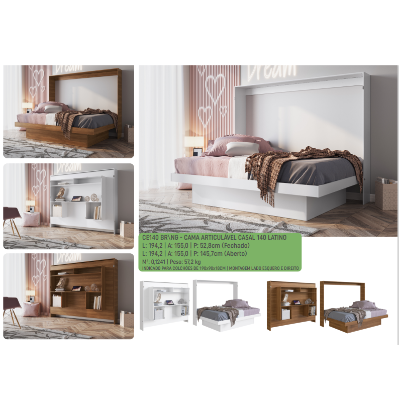 PREÇO + BARATO DO BRASIL | Cama Articulável Casal Latino | CE140 | Artin 