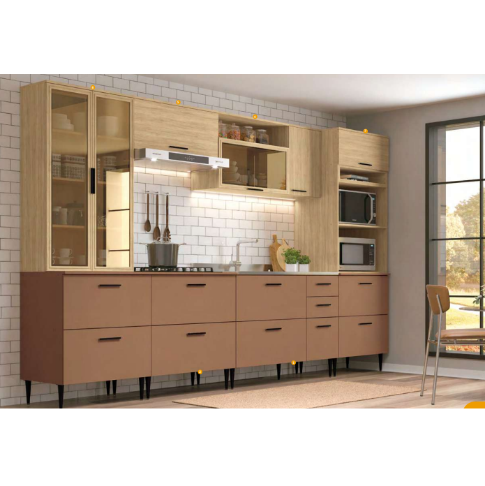 PREÇO + BARATO DO BRASIL | Cozinha Modulada Sob Medida Bárbara | Móveis Sul