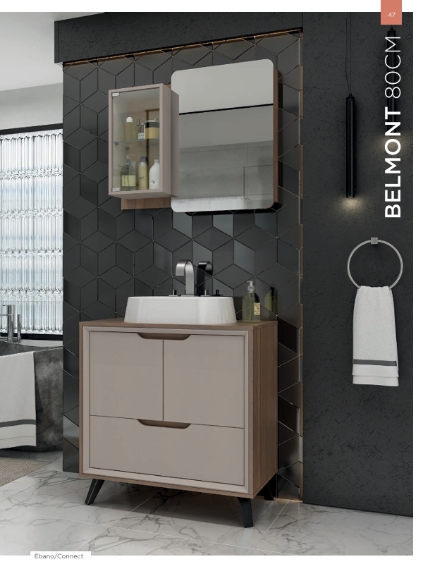 Conjunto Banheiro Belmont 80CM | Balcony 0926